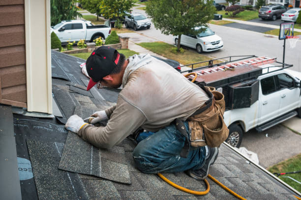 Professional Flat Roof Repair technician working in Dover, NC